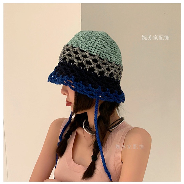 Mũ Bucket Dệt Kim Thoáng Khí Thời Trang Thu Đông