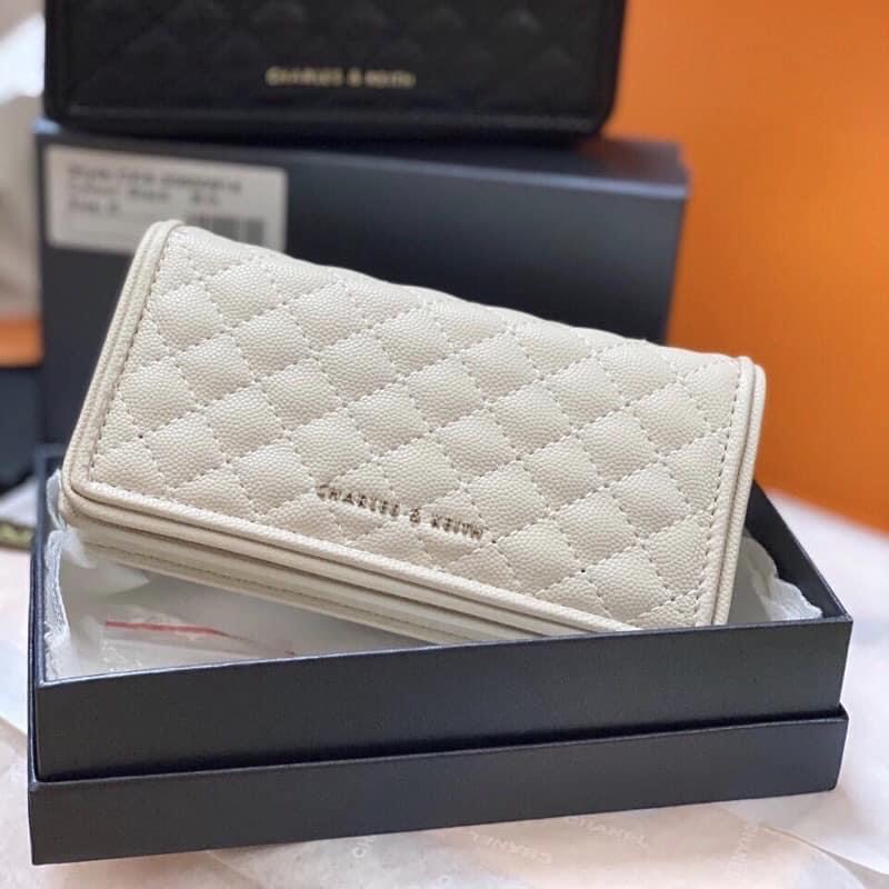 Túi CNK Da Chần Trám Kèm Dây Xích Size 18