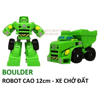 Boulder phiên bản 2014 - robot 12cm lắp ráp thành xe vận tải - transformers rescue bot