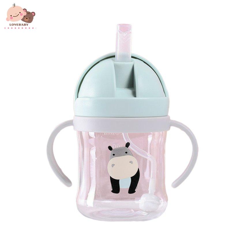 Bình Uống Nước Có Tay Cầm Và Ống Hút Tiện Dụng Cho Bé