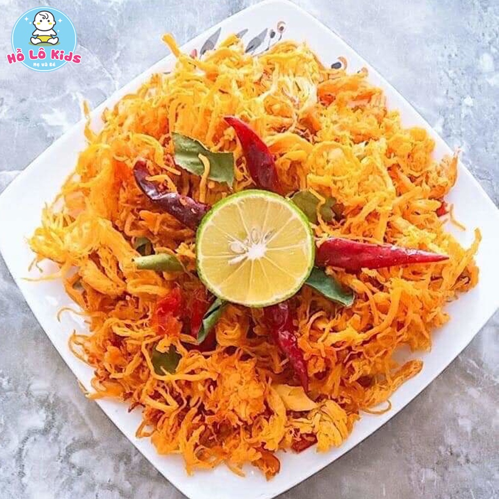 300g Gà khô lá chanh chuẩn loại 1 đồ ăn vặt ngon giòn đậm vị đồ ăn vặt Hồ Lô Kids