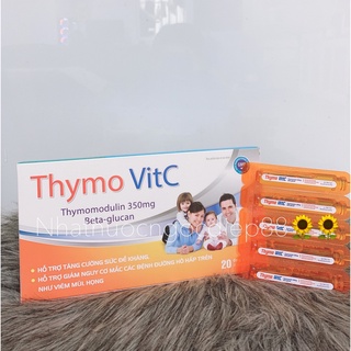 Thymo VitC- Hỗ trợ tăng cường sức đề kháng,tăng cường sức khỏe (Hộp 20 ống )