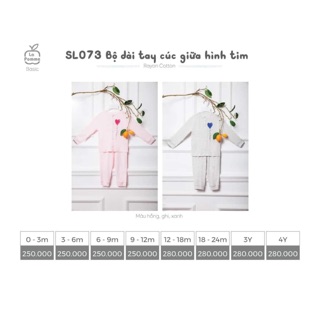 Bộ La pomme trái tim cài giữa