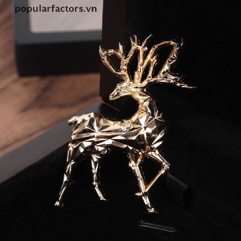 Ghim Cài Áo Hình Tuần Lộc Giáng Sinh Màu Vàng Dễ Thương Đa Năng