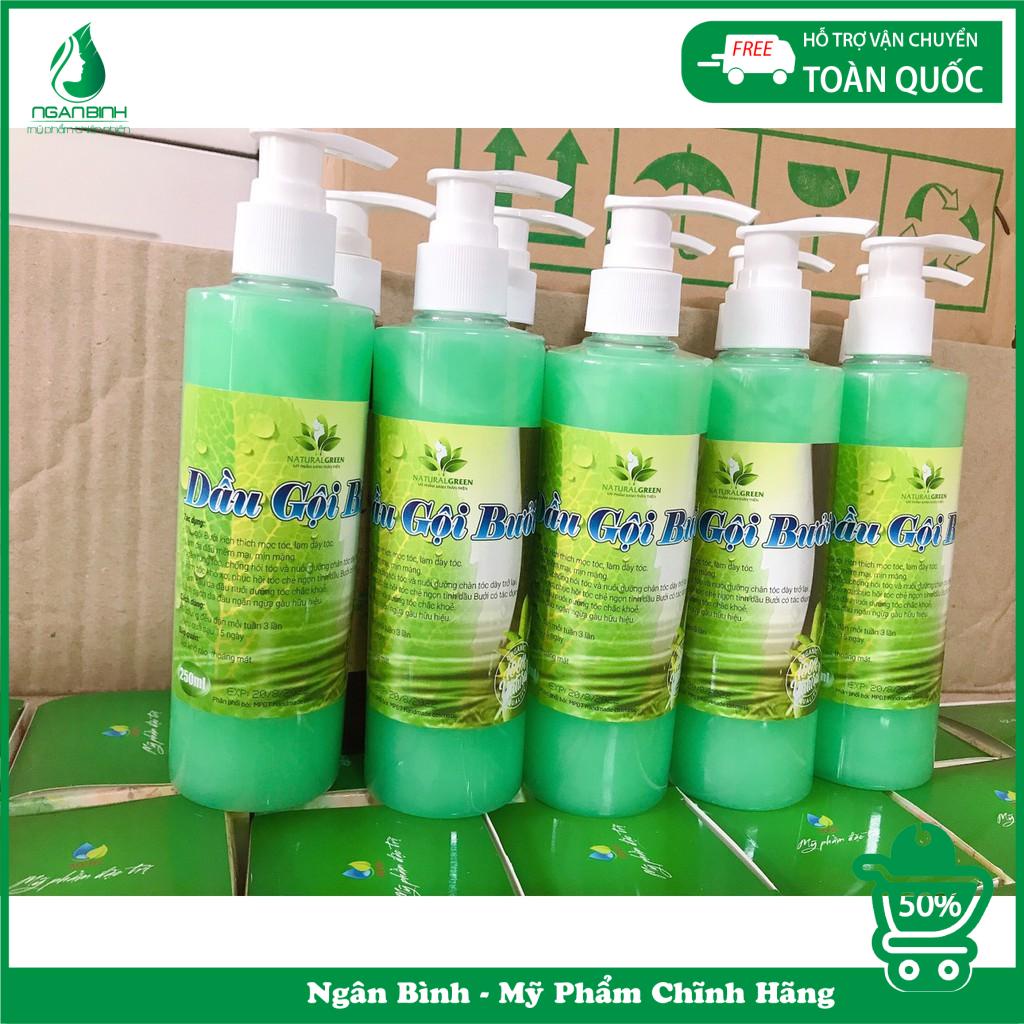 (250ml) Dầu Gội Bưởi Kích MỌC TÓC dày dài, Ngăn rụng tóc hói đầu, Dưỡng mềm mượt, Sạch gàu... Hương Hoa Bưởi