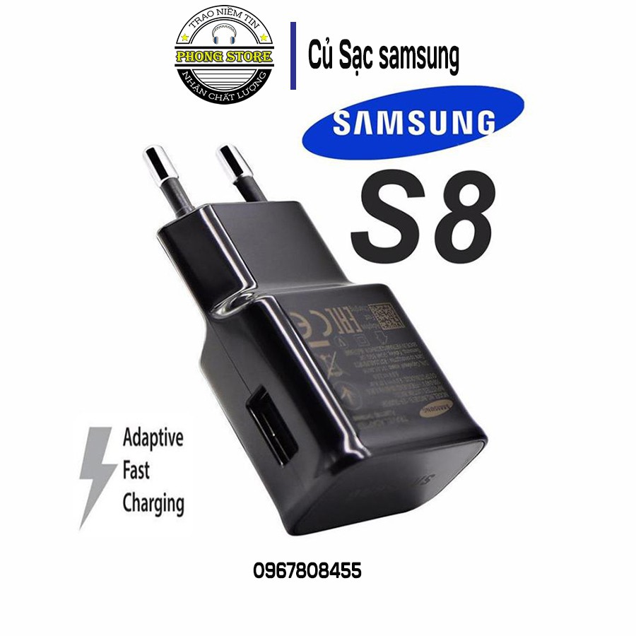 Bộ sạc nhanh samsung, dây cáp sạc type c Quick Charge 2.0 dùng cho điện thoại S8 S9 S10 - phong store