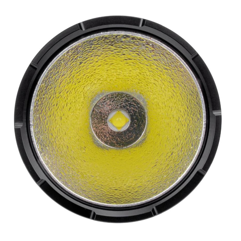 Đèn pin sofirn SP70 công suất 32w với lò xo kép mạ vàng tăng dòng dẫn quang thông 5500 luen chiếu tỏa mạnh