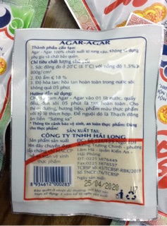 Bột agar con cá giòn giá sỉ