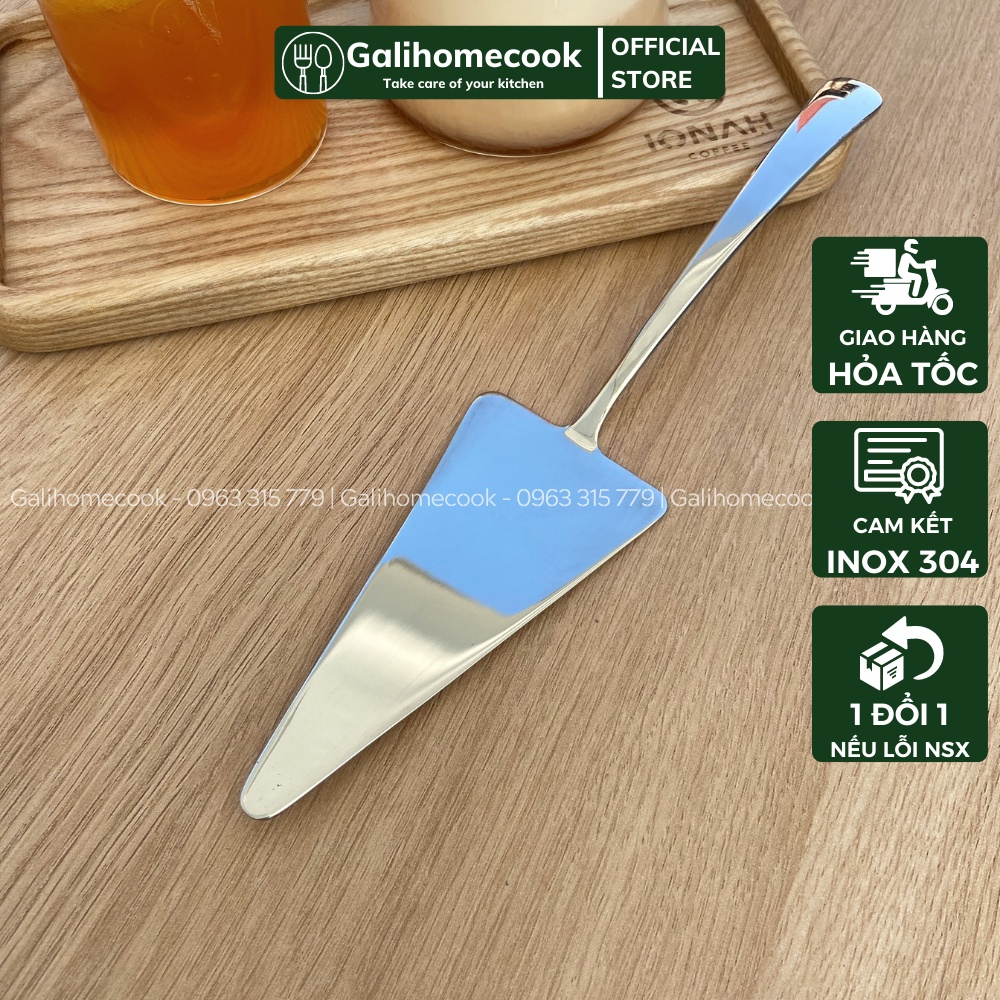 Xẻng xúc bánh pizza inox 304 phong cách Châu Âu - Hàng xuất dư | Galihomecook Pizza shovel