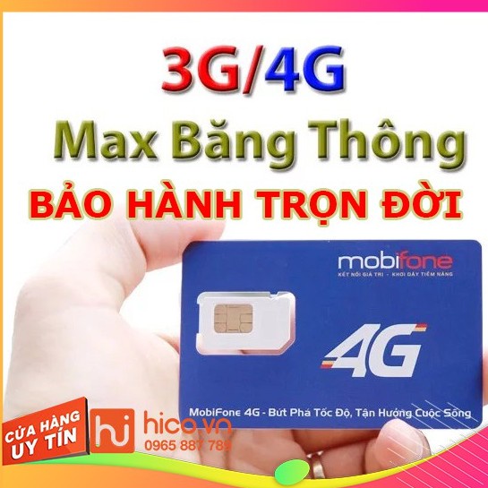 SIÊU SIM 3G 4G MOBIFONE MAX BĂNG THÔNG SỬ DỤNG TOÀN QUỐC, BẢO HÀNH TRỌN ĐỜI