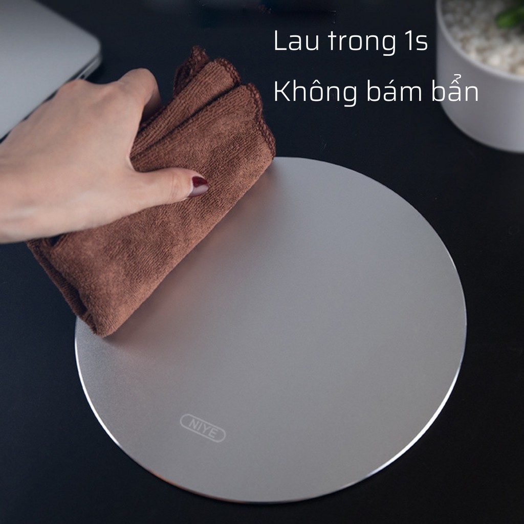 Lót chuột nhôm cnc nguyên tấm, cực tinh tê. Là tấm lót chuột từ hợp kim, độ bền vĩnh viễn