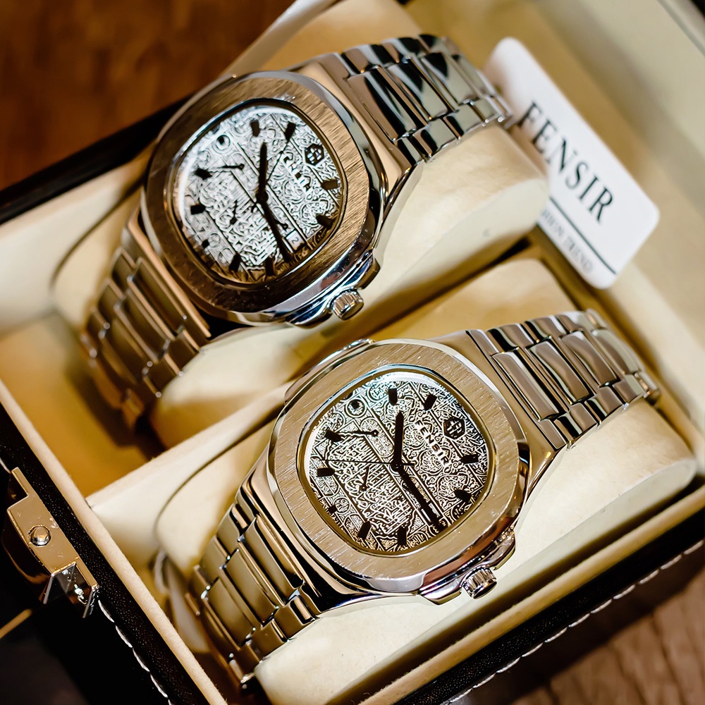 Đồng hồ nam chính hãng đẹp dây thép cao cấp mặt vuông thời trang họa tiết cổ điển chống nước Rozida'1 DH16 | BigBuy360 - bigbuy360.vn