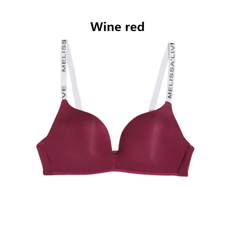 Áo Ngực Không Gọng Mỏng Không Đường May In Chữ Thời Trang Cho Nữ Size 32-38