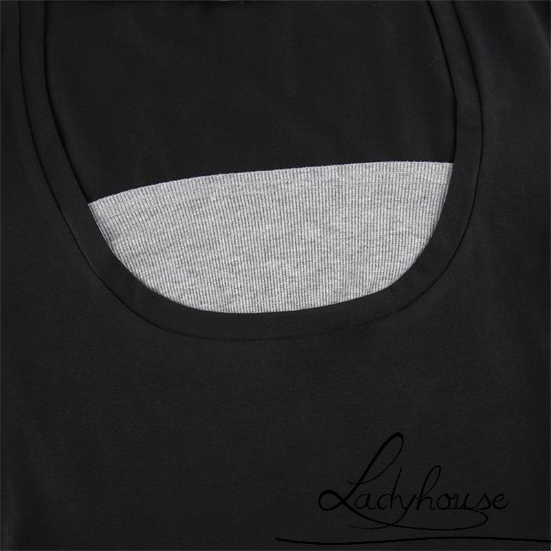 Áo Cổ Vuông Tay Dài Giả Hai Lớp Thời Trang Mùa Thu Cho Nữ