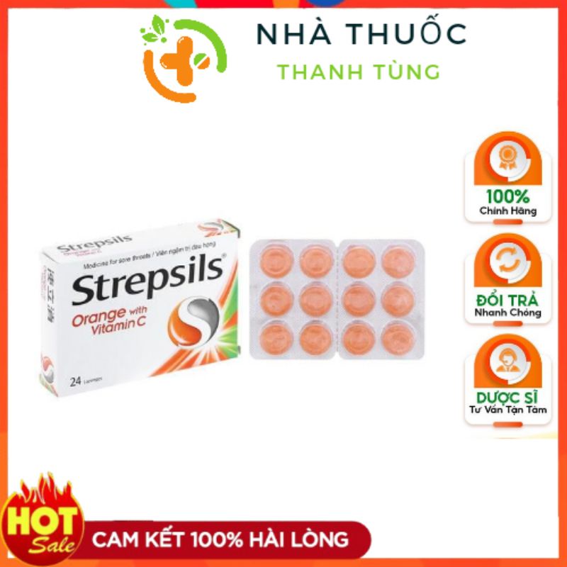Strepsil Viên ngậm Thái Giúp giảm đau họng , rát họng đủ vị hộp 24 viên Strepsils
