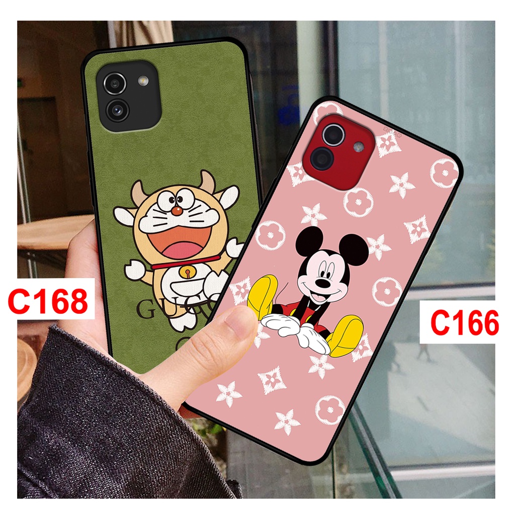 Ốp lưng Samsung  A03 in hình gấu bearbrick , doremon gucii, mickey L.V . ốp samsung A03 rẻ bền đẹp.