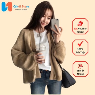 [Có Video + Ảnh Thật] Áo Cardigan Len Dày Qindi Store MS 697