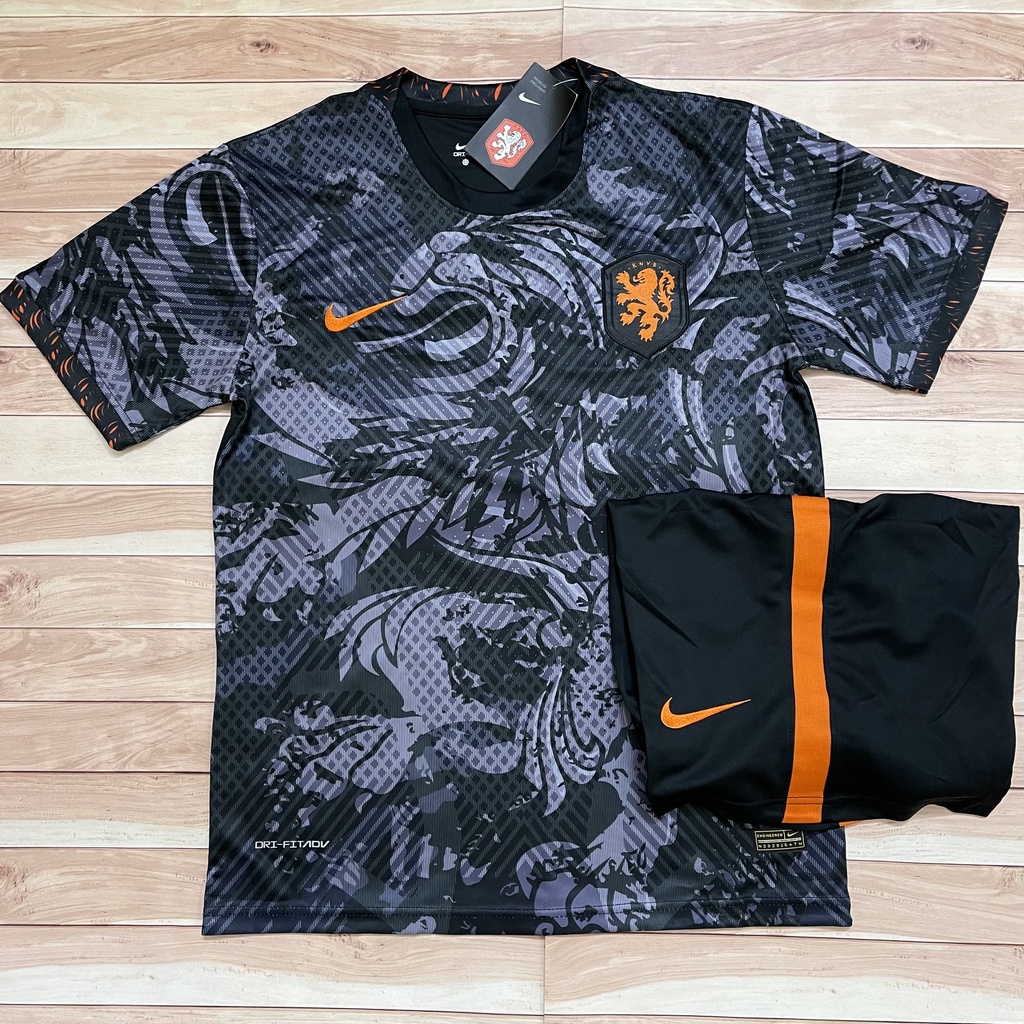 Áo Bóng Đá Đội Tuyển Hà Lan WC 2022 - Chuẩn Mẫu Thi Đấu - Vải Polyester Gai Thái Cao Cấp