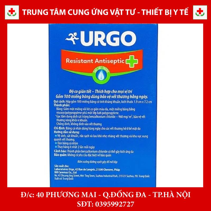 Băng cá nhân kháng khuẩn Urgo Resistant Antiseptic Pad