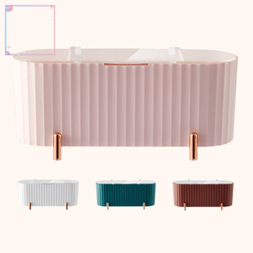 Hộp Đựng Bông Tẩy Trang Chống Ẩm Để Bàn Tiện Dụng