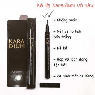 Kẻ Mắt Karadium Waterproof Brush Liner Black
