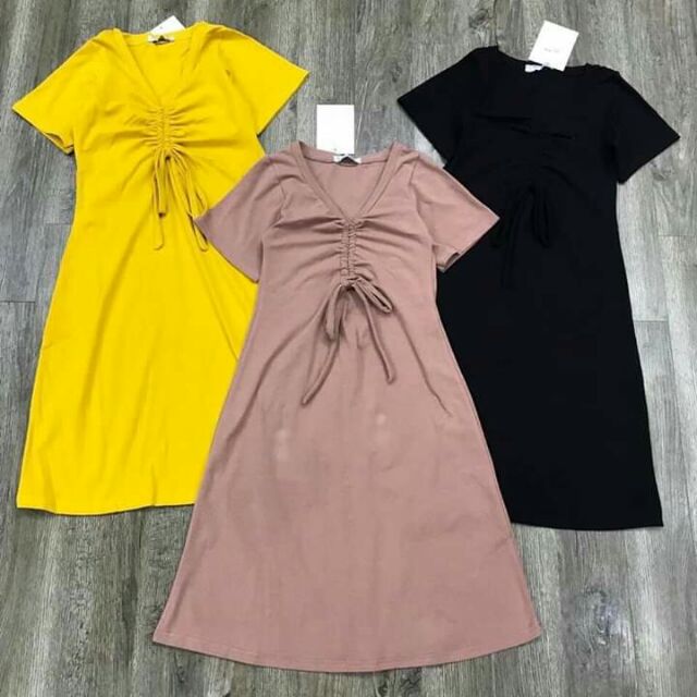 [ Mã FAMAYWA2 giảm 10K đơn 50K] VÁY RÚT NGỰC DÁNG SUÔNG | BigBuy360 - bigbuy360.vn