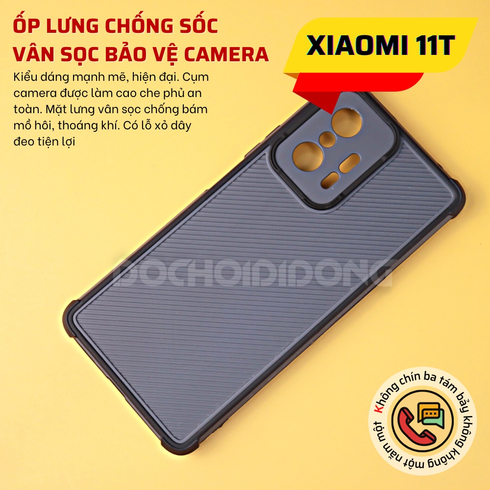 Ốp lưng Xiaomi Mi 11T vân sọc bảo vệ camera