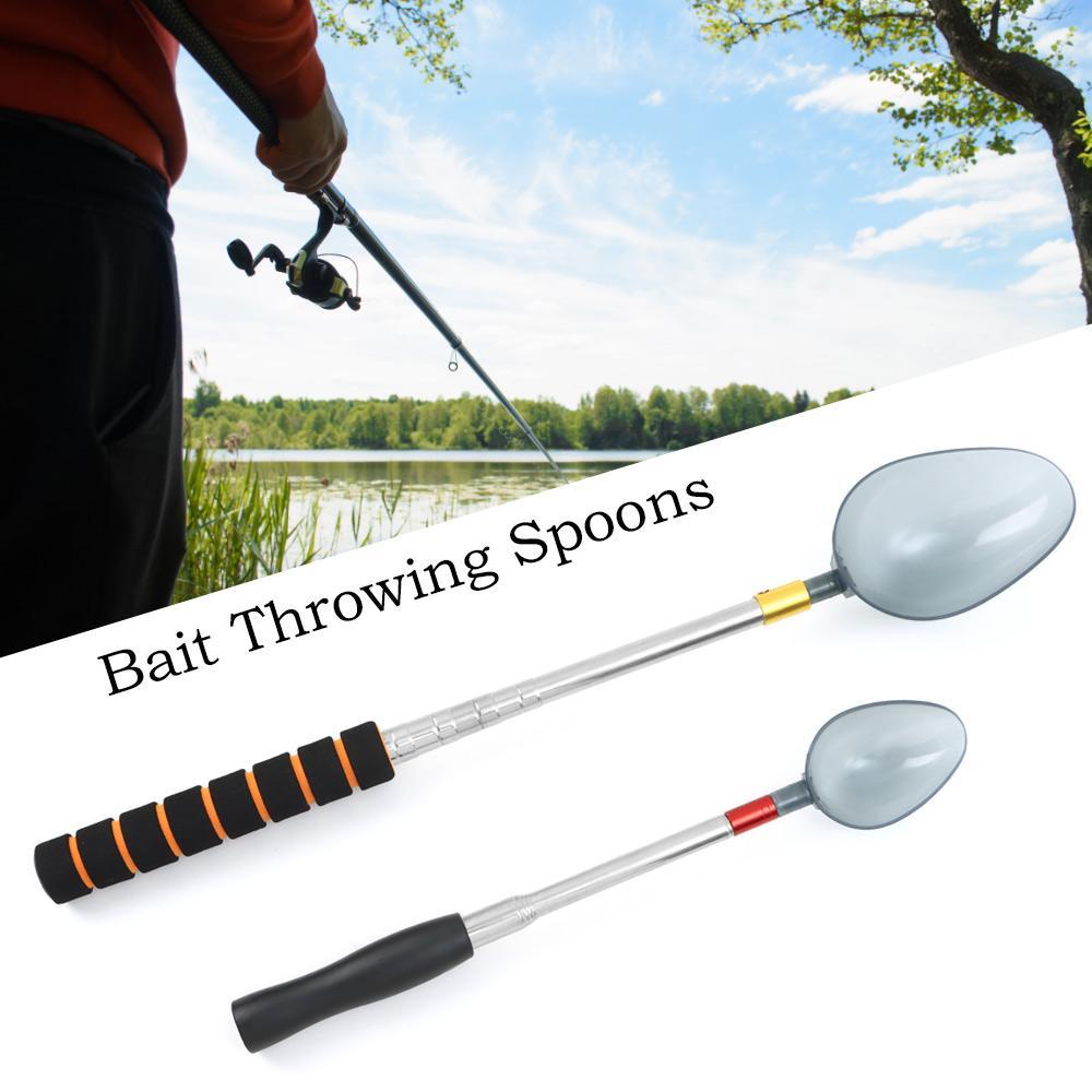 MUVAKO Muỗng Ném Mồi Câu Cá Có Thể Thu Gọn Tiện Dụng