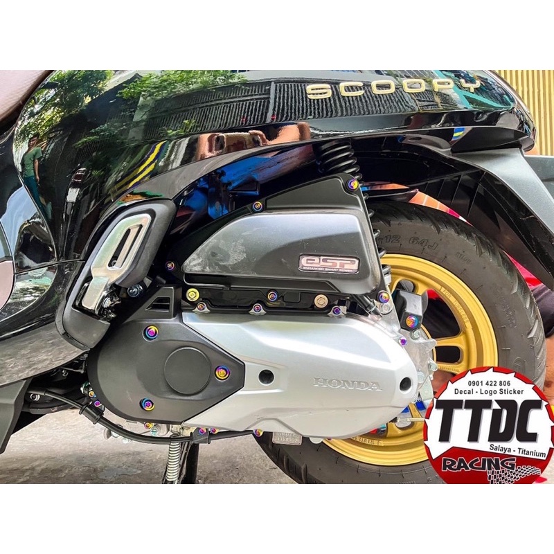 Combo 18 Ốc Titan Gr5 Gắn Xe Scoopy như hình ✌