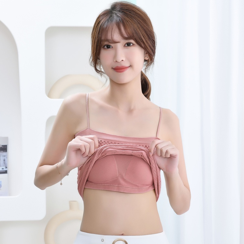 198826 Áo Ngực Dạng Lưới Thoáng Khí Có Đệm Nâng Ngực Lưng Đẹp