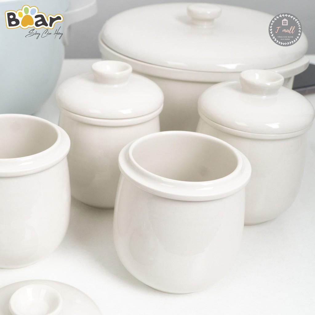 Nồi nấu cháo chậm, nồi ninh hầm đa năng nấu cách thủy BEAR 1,6L BH 12 tháng chính hãng
