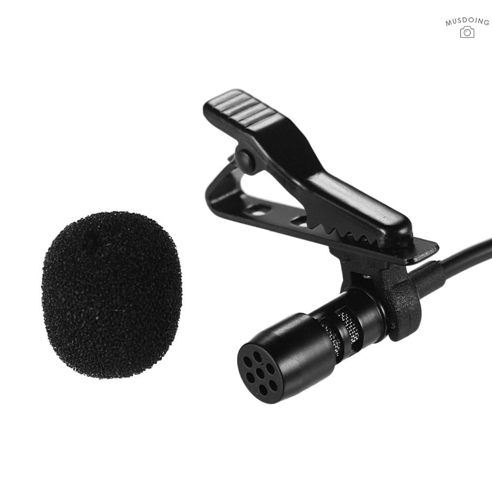 ღ  Mini Lapel Lavalier Clip-on Condenser Microphone Mic with USB Plug for Computer PC Laptop