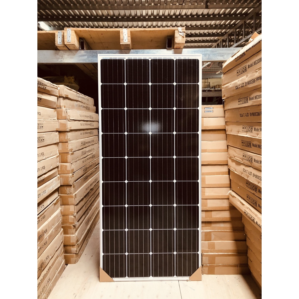 Pin năng lượng mặt trời mono 150w - cb 2 tấm+1 cặp jack mc4 đơn