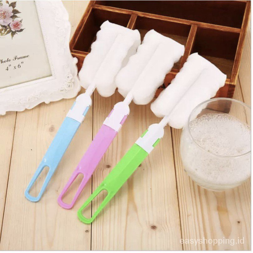 Cọ Xốp Hai Màu Có Mút Xốp Giữ Nhiệt Cho Bình Sữa Em Bé Mpasi Kc0666
