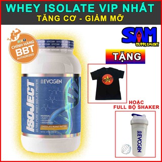 EVOGEN ISOJECT - Whey Protein Isolate siêu tinh khiết - Công nghệ Enzyme Hấp thụ cực nhanh - Tăng cơ cực đỉnh THOL BBT