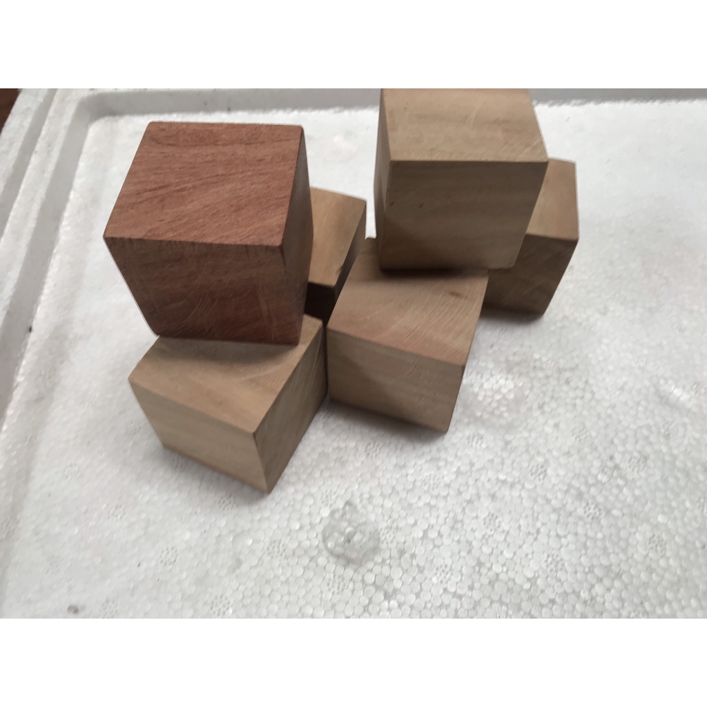 Gỗ khối vuông 2,3,4,5 cm hàng loại 1 Free Ship