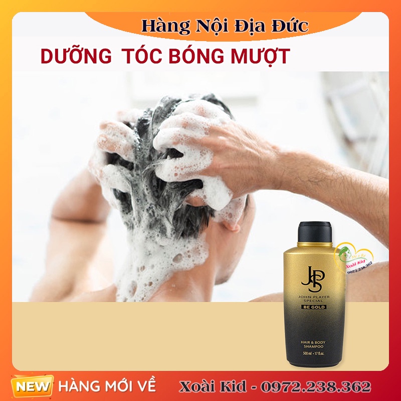 [Hàng nội địa Đức] Sữa tắm nam gội JSP nước hoa - John Player Special Đức