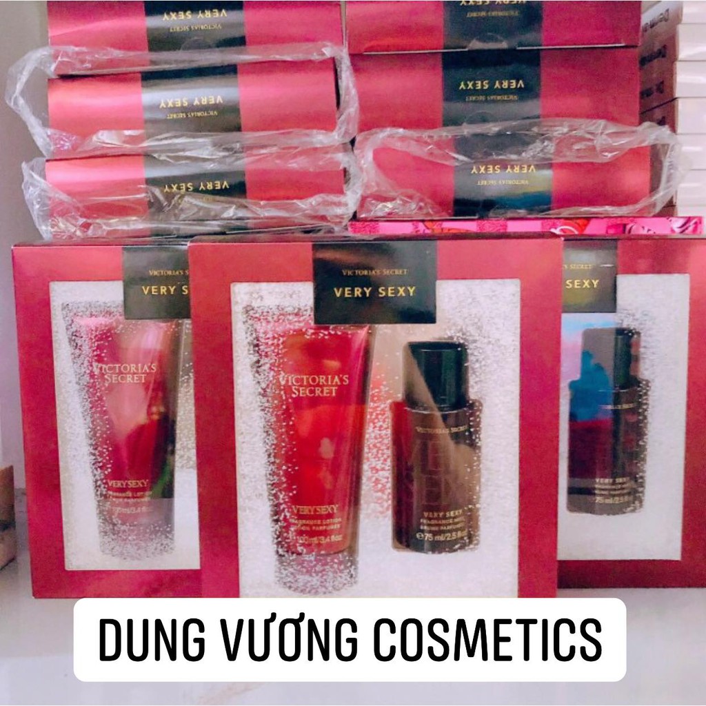 Set Nước Hoa Và Dưỡng Thể Victoria’s Secret Very Sexy Mist & Lotion Gift Set