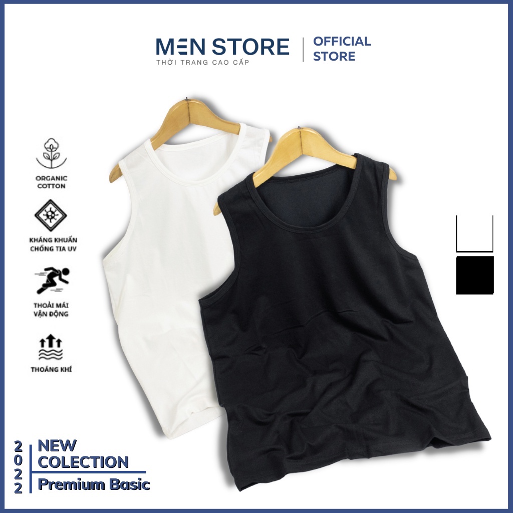 Áo Ba Lỗ Nam Tank Top Thể Thao Hàng VNXK MEN Thiết Kế Sát Nách Tập Gym Vận Động Co Giãn 4 Chiều - BS39