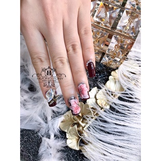 Hoa bột ẩn tay, hoa bộ nail