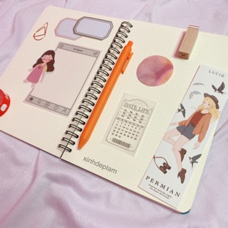 Sổ Bullet Journal 2020 ruột dot kèm bộ dụng cụ làm planner