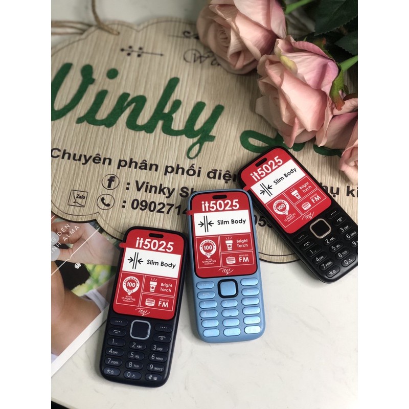 Điện thoại itel it5025 Màn hình to 2.4inch Loa to Phông chữ lớn có đèn pin Bảo hành 12 tháng | BigBuy360 - bigbuy360.vn