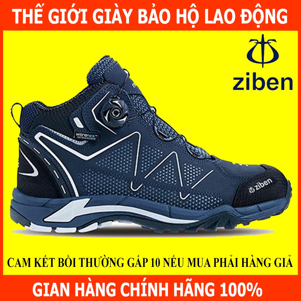 Giày Bảo Hộ Hàn Quốc Ziben 171S Chống Va Đập Mạnh, Chống Đâm Xuyên, Vải Sợi Thoáng Khí