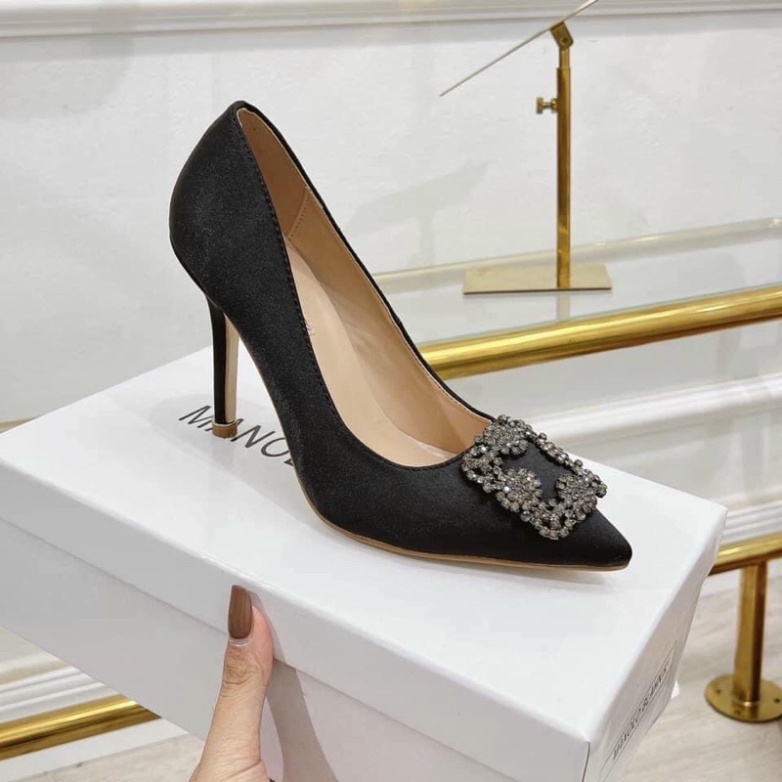 Guốc Cao Đính Đá 9P Hàng Đẹp