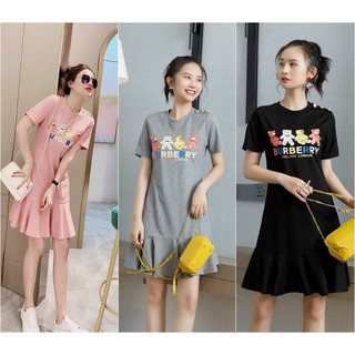 HÀNG NHẬP - ĐẦM SUÔNG THUN GẤU ĐUÔI CÁ SIÊU CUTE - LCT136365