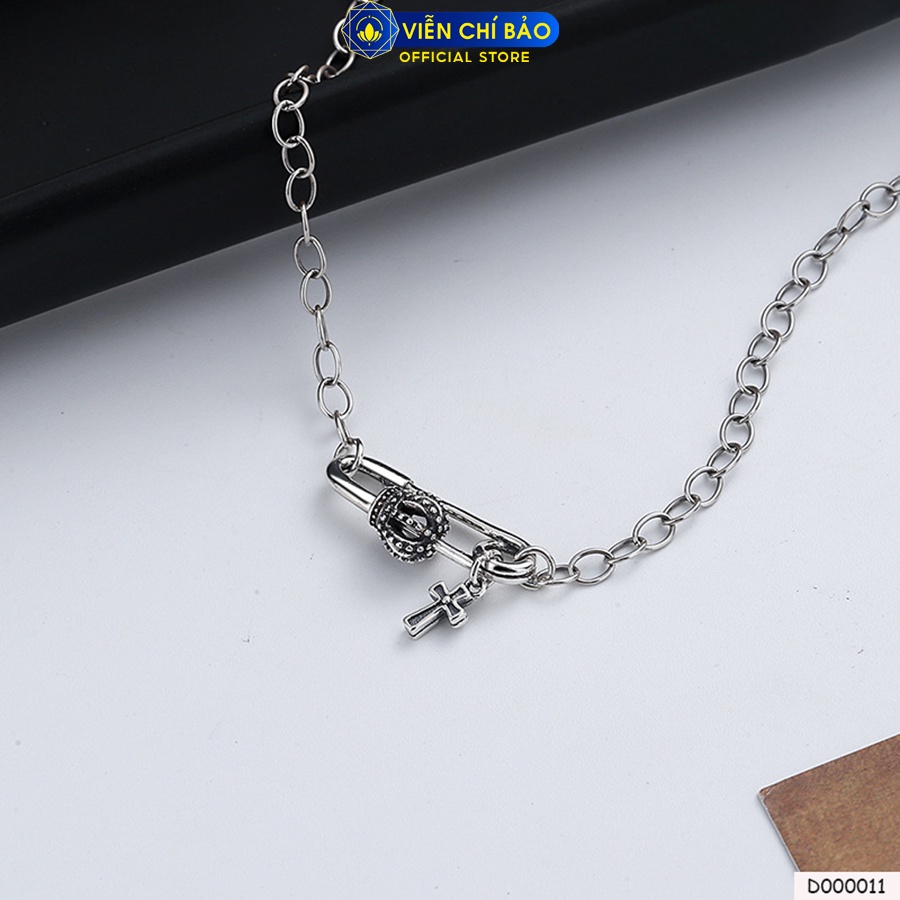 Dây chuyền bạc nữ kim băng vương miện chất liệu bạc 925 thời trang phụ kiện trang sức Viễn Chí Bảo D000011