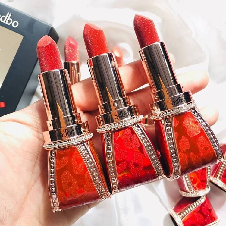 Son thỏi lì hình nơ Odbo Luxury Lipstick Thái Lan