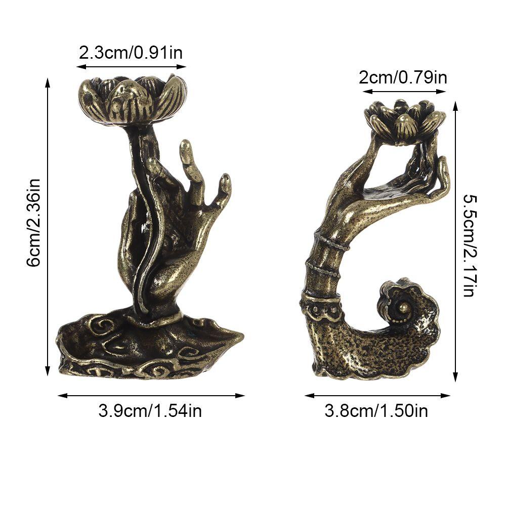 YNATURAL Giá Đỡ Đốt Trầm Hương Hình Hoa Sen Độc Đáo Trang Trí Nhà Cửa