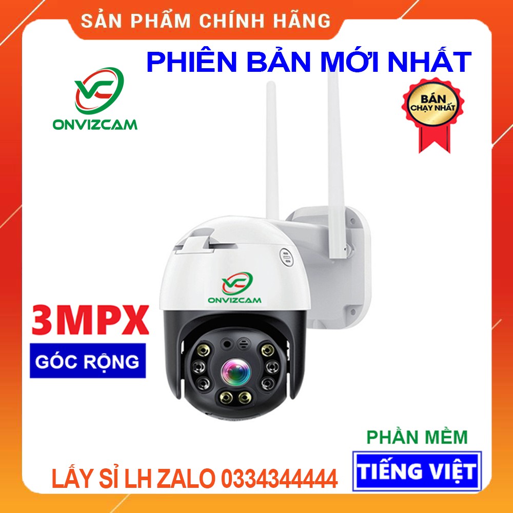 [TỔNG KHO PHÂN PHỐI]Camera không dây ONVIZCAM HK30 PTZ ngoài trời ban đêm có màu