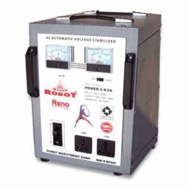 Ổn áp 1 pha Reno 818 5KVA hiệu robot dây đồng bảo hành 3 năm chính hãng